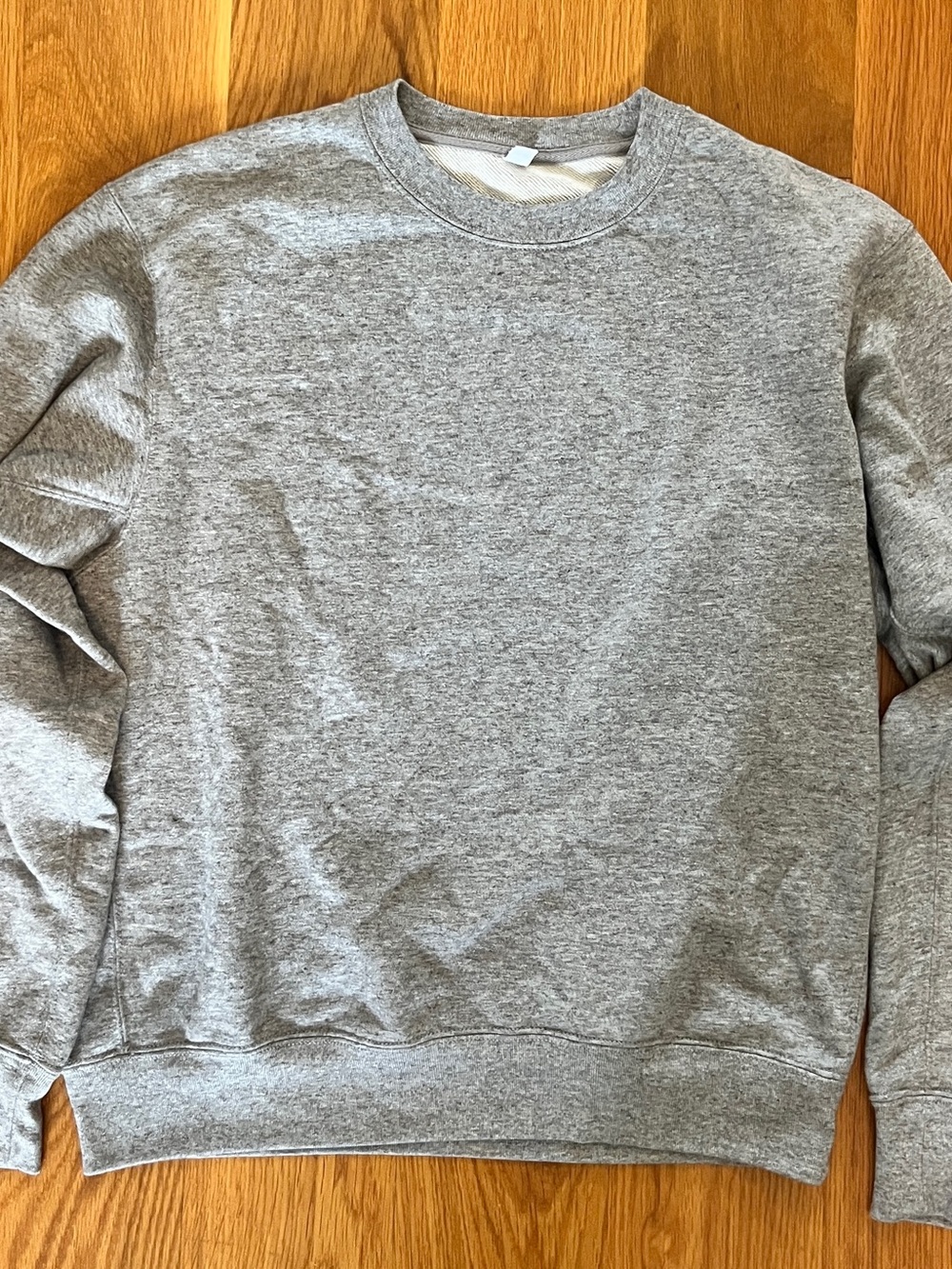 Uniqlo Relaxed Classic Crewneck Men’s Sweatshirt - Gray - Small